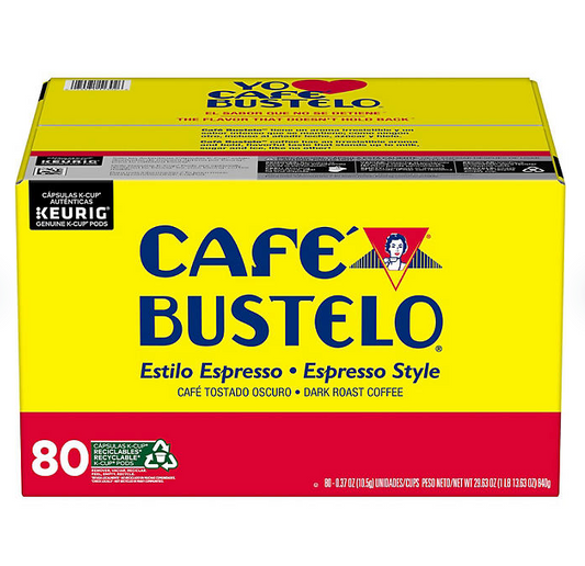 Café Bustelo Coffee Espresso Style K-Cups, Dark Roast, 80 ct.