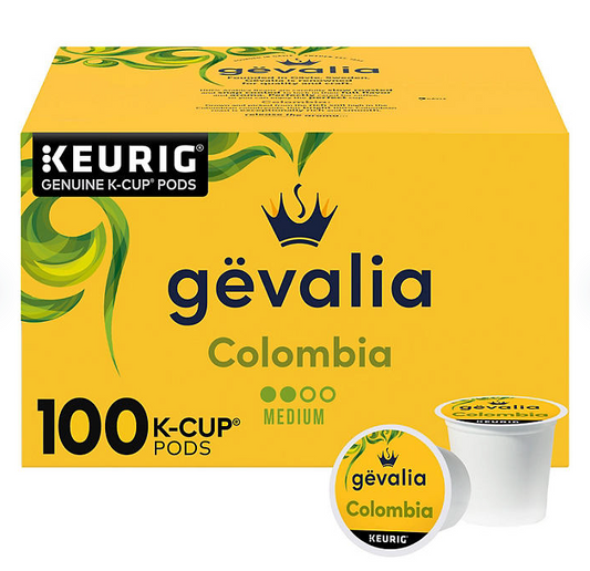Gevalia Medium Roast K-Cup Coffee Pods, Colombia Blend (100 ct.)