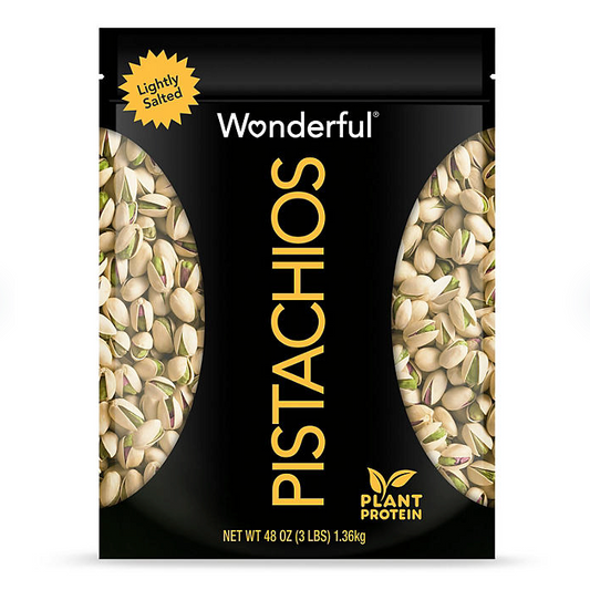 Wonderful Pistachios, Roasted Lightly Salted (48 oz.)