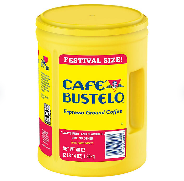 Café Bustelo Festival Size Dark Roast Ground Coffee, Espresso 46 oz.