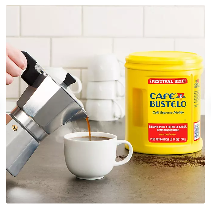 Café Bustelo Festival Size Dark Roast Ground Coffee, Espresso 46 oz.