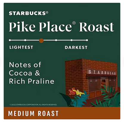 Starbucks Pike Place Medium Roast Ground Coffee 40 oz.