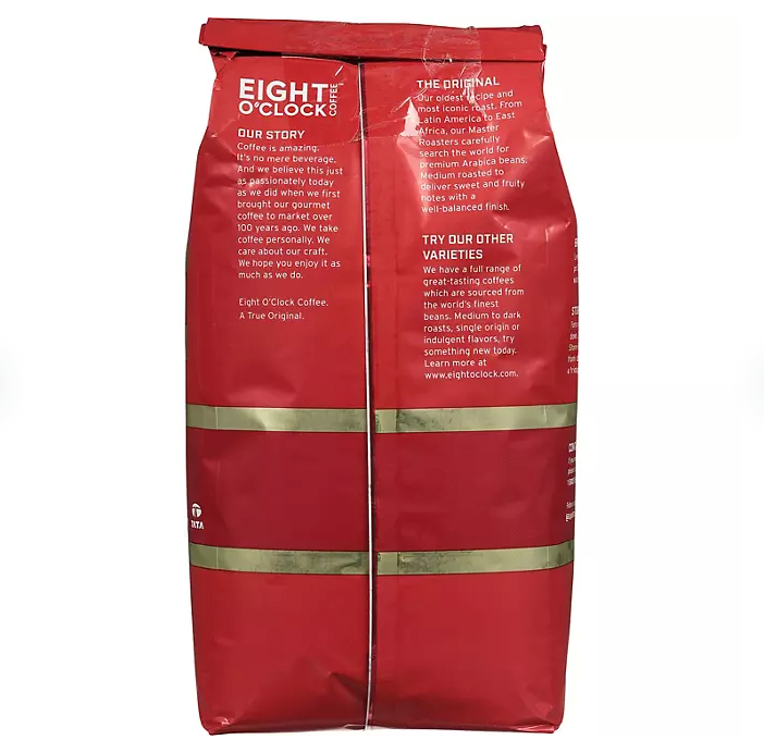 Eight O'Clock Ground Coffee, The Original 40 oz.