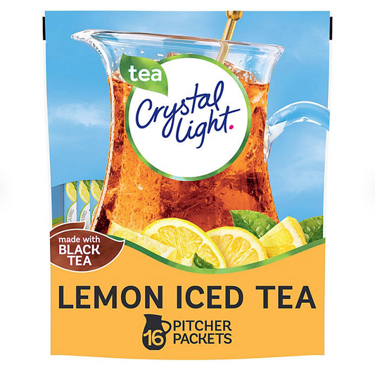 Crystal Light Lemon Iced Tea Naturally Flavored Powdered Drink Mix 16 ct.