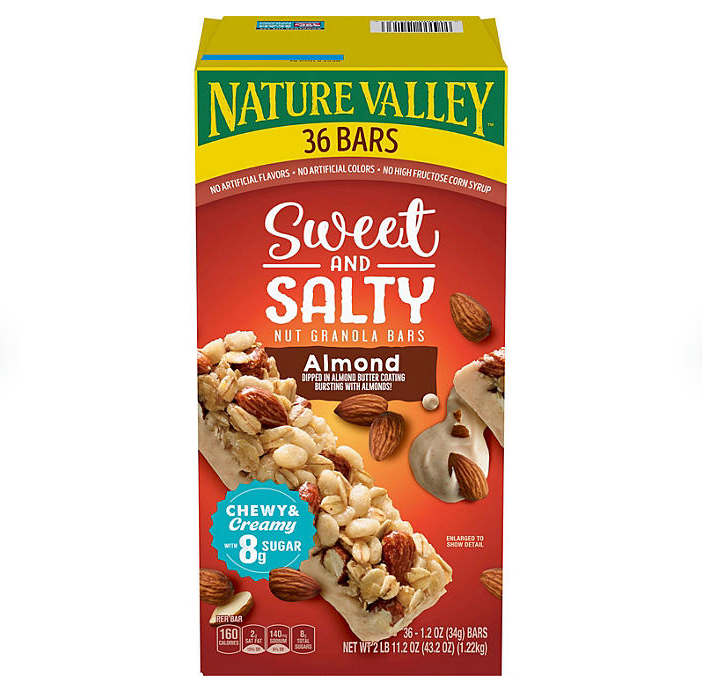 Nature Valley Sweet and Salty Nut Almond Granola Bars 36 ct.