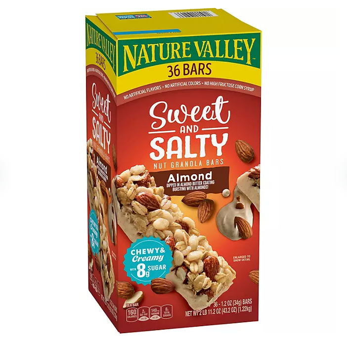 Nature Valley Sweet and Salty Nut Almond Granola Bars 36 ct.