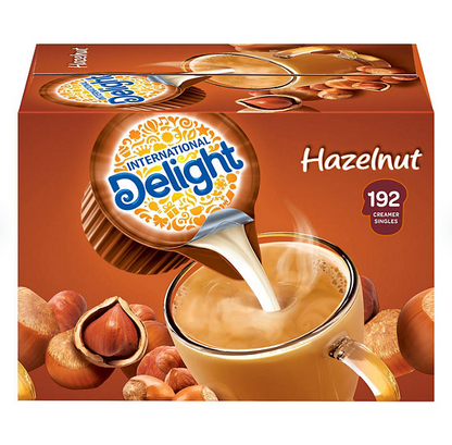 International Delight Hazelnut Coffee Creamer Singles 192 ct.