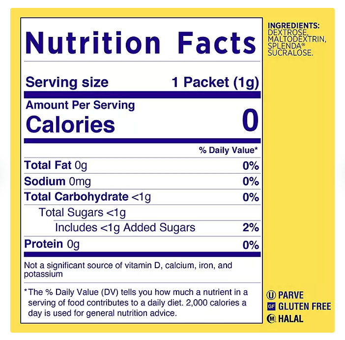 Splenda Zero Calorie Sweetener Packets 1,000 ct.