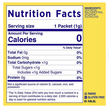 Splenda Zero Calorie Sweetener Packets 1,000 ct.