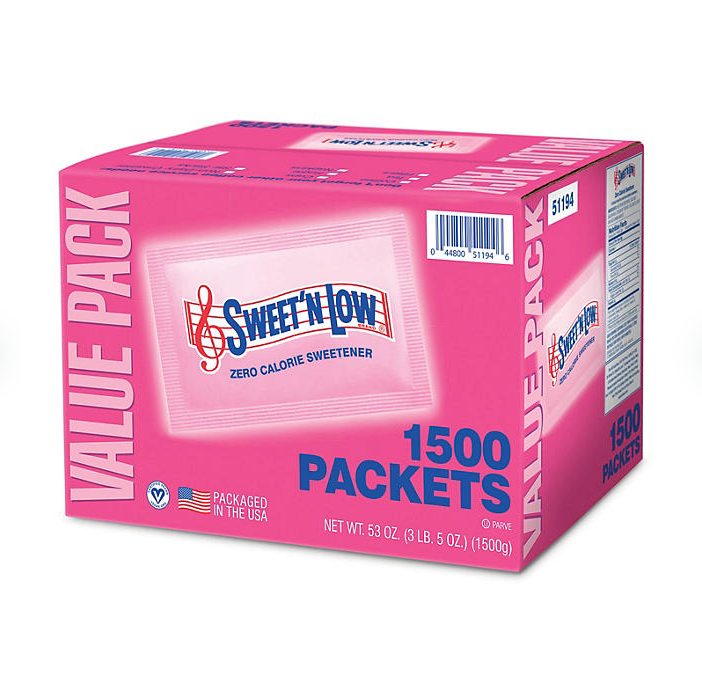 Sweet'N Low Zero-Calorie Sweetener Packets 1,500 ct.