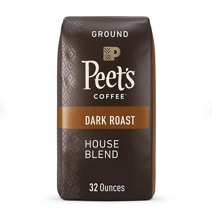 Peet's Coffee Ground Dark Roast, House Blend 32 oz.