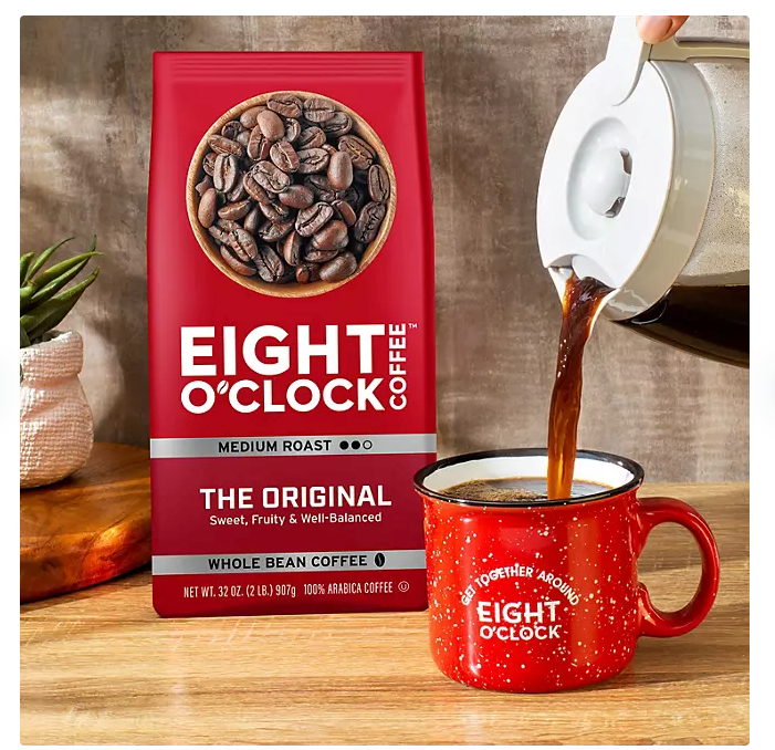 Eight O'Clock Medium Roast Whole Bean Coffee, The Original (40 oz.)