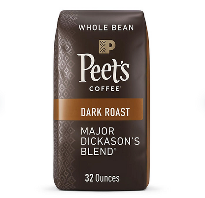 Peet's Coffee Dark Roast Whole Bean, Major Dickason's Blend (32 oz.)