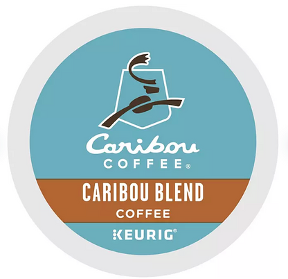 Caribou Coffee Medium Roast K-Cup Pods, Caribou Blend, 100 ct.