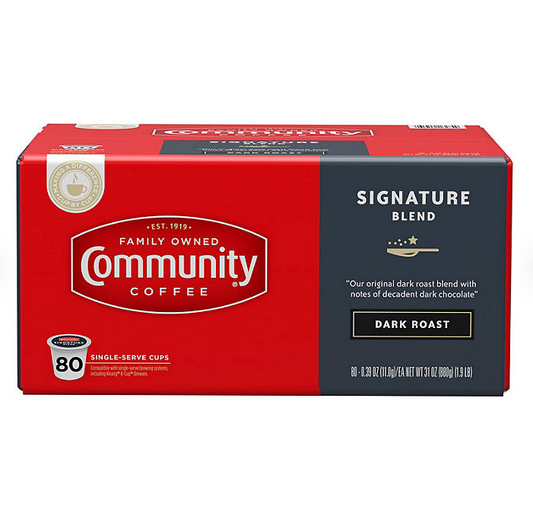 Community Coffee Single Serve Cups, Dark Roast (80 ct.)