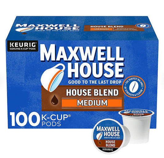 Maxwell House Medium Roast K-Cup Coffee Pods, House Blend (100 ct.)