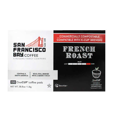 San Francisco Bay Coffee French Roast OneCup, 100-count