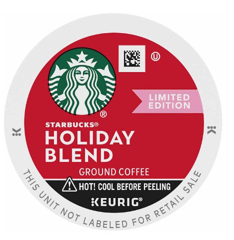 Starbucks Coffee Holiday Blend K-Cup Pod, 72-count