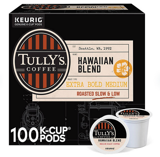 Tully's Coffee K-Cup Pods, Hawaiian Blend (100 ct.)