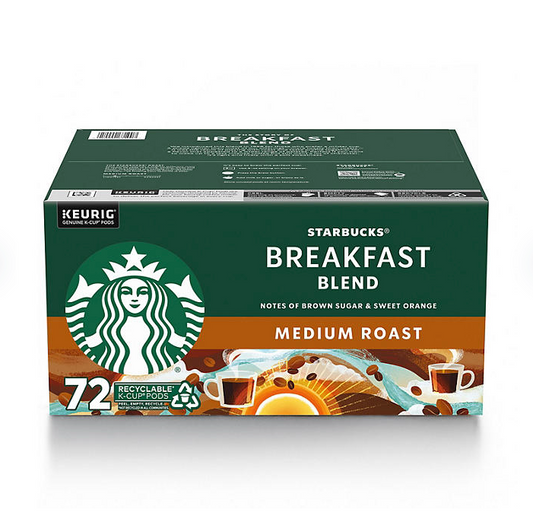 Starbucks Medium Roast K-Cups, Breakfast Blend (72 ct.)