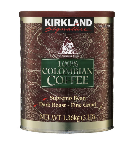 Kirkland Signature 100% Colombian Coffee, Dark Roast, 3 lbs