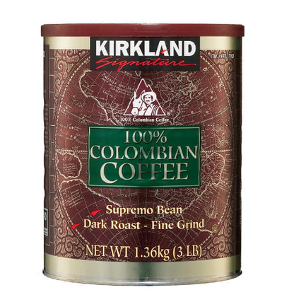 Kirkland Signature 100% Colombian Coffee, Dark Roast, 3 lbs