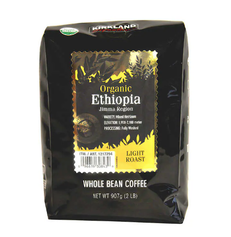 Kirkland Signature Organic Ethiopia Whole Bean Coffee, 2 lbs