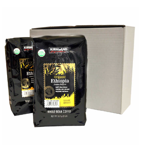 Kirkland Signature Organic Ethiopia Whole Bean Coffee, 2 lbs