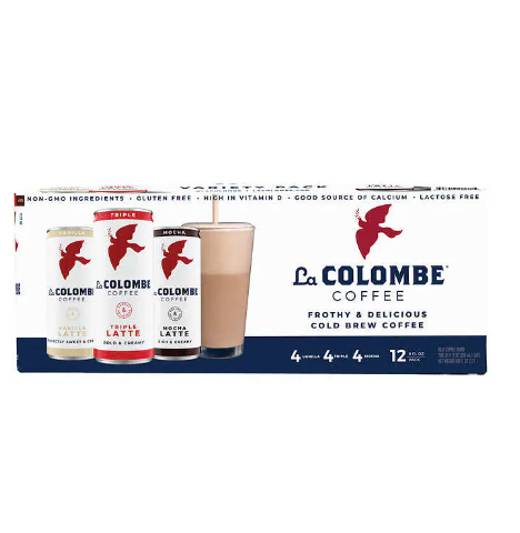 La Colombe Draft Latte Cold Brew Coffee, Variety Pack, 9 fl oz, 12-count