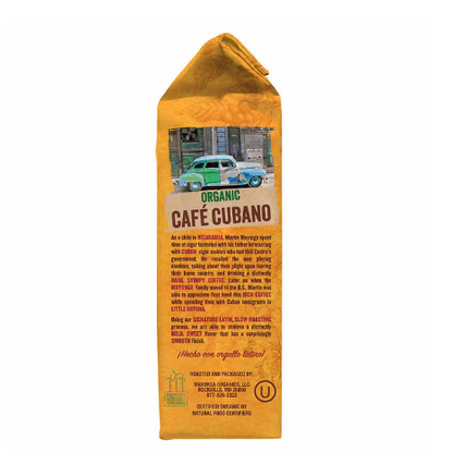 Mayorga Café Cubano Roast, USDA Organic, Dark Roast, Whole Bean Coffee, 2lb, 2-pack