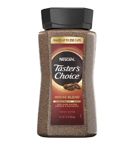 Nescafé Taster's Choice Instant Coffee, House Blend, 14 oz