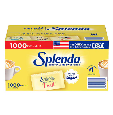 Splenda Zero Calorie Sweetener Packets, 1,000-count