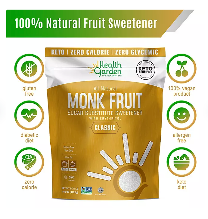 Health Garden Monk Fruit Sweetener (3 lb.)