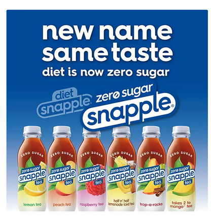 Diet Snapple Tea Three Flavor Variety Pack (20 fl. oz., 24 pk.)