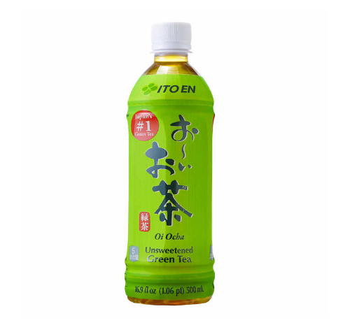 Ito En Oi Ocha Unsweetened Green Tea, 16.9 fl oz, 12-count