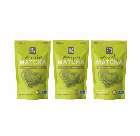 Sencha Naturals Everyday Matcha Green Tea Powder, 3-pack