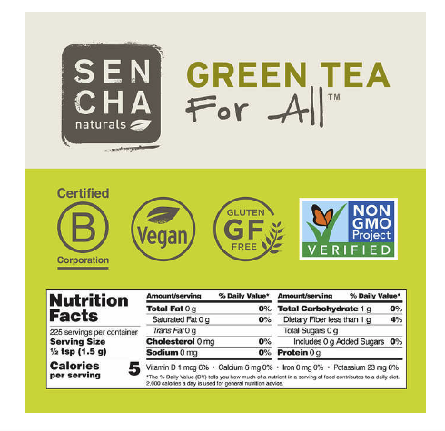 Sencha Naturals Everyday Matcha Green Tea Powder, 3-pack