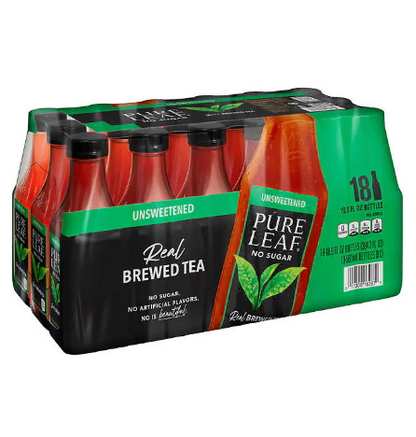 Pure Leaf Tea, Unsweetened, 16.9 fl oz, 18-count