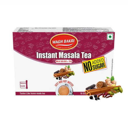 Wagh Bakri Instant Cardomom Tea 10 Servings