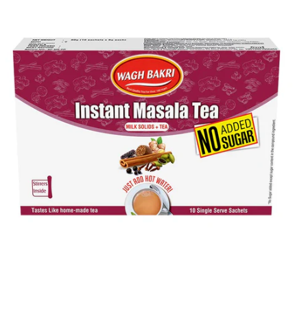 Wagh Bakri Instant Cardomom Tea 10 Servings