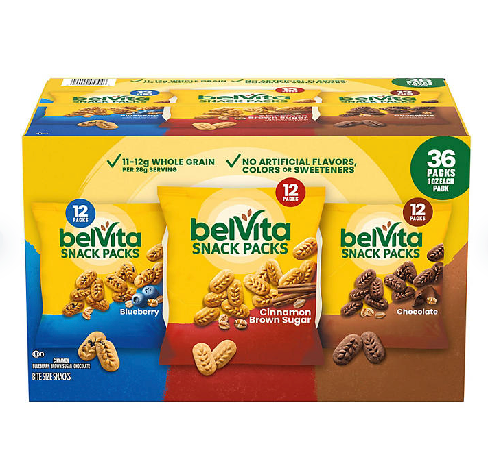 belVita Bites Breakfast Biscuits Variety Pack (1 oz., 36 pk.)