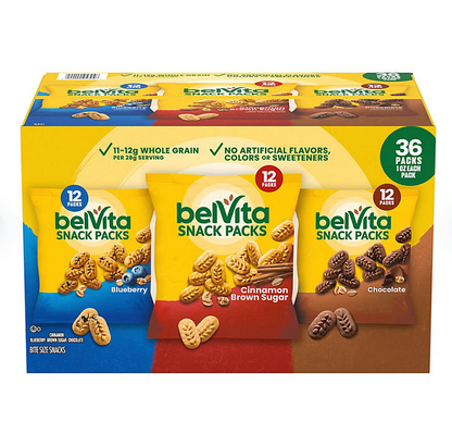 belVita Bites Breakfast Biscuits Variety Pack (1 oz., 36 pk.)