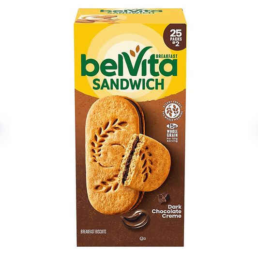 belVita Dark Chocolate Creme Breakfast Biscuits (25 pk.)