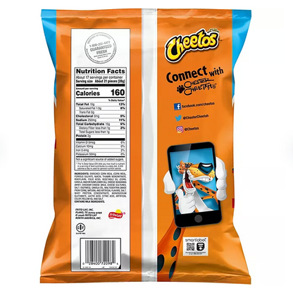 Cheetos Crunchy Cheddar Cheese Snacks (17.37 oz.)