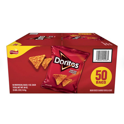 Doritos Nacho Cheese Tortilla Chips, (1 oz., 50 ct.)