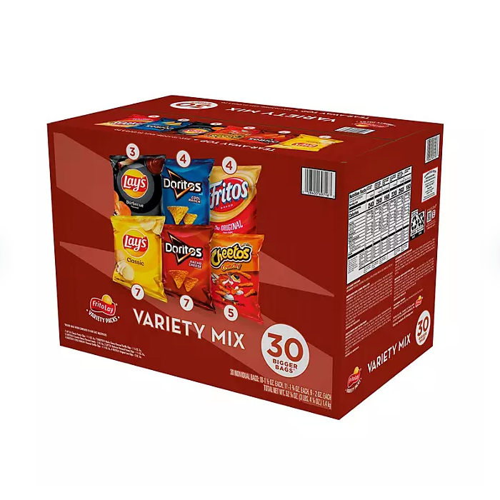 Frito-Lay Big Grab Mix Variety Pack Chips and Snacks (30 ct.)