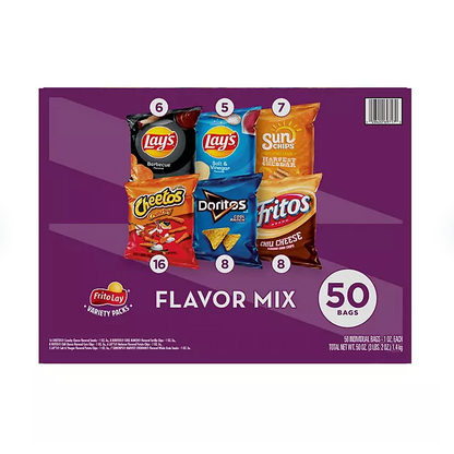 Frito-Lay Flavor Mix Variety Pack Chips and Snacks (50 ct.)