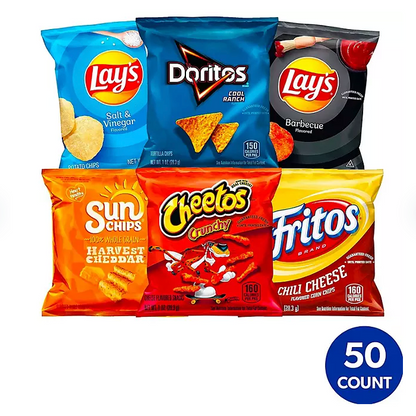 Frito-Lay Flavor Mix Variety Pack Chips and Snacks (50 ct.)