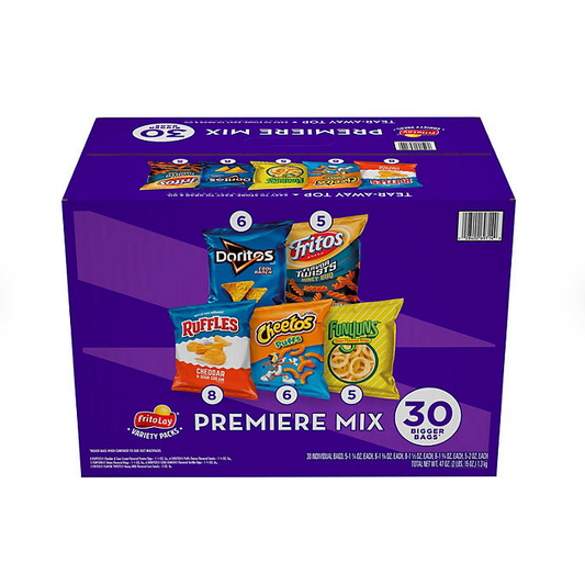 Frito-Lay Premiere Mix Variety Pack Chips and Snacks (30 ct.)