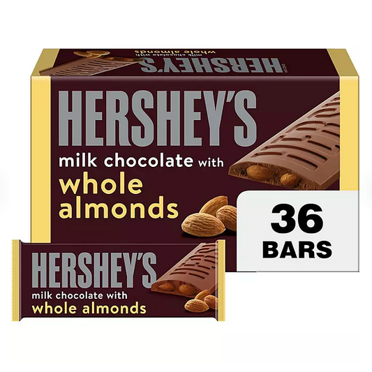 HERSHEY'S Milk Chocolate with Whole Almonds Candy (36 ct.)